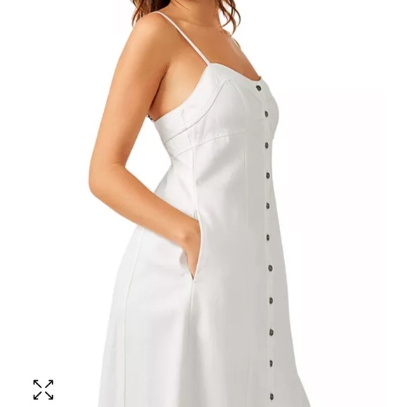 Free People Just Jill Cotton Sleeveless Maxi Dress 50% OFF - Picture 4 of 7